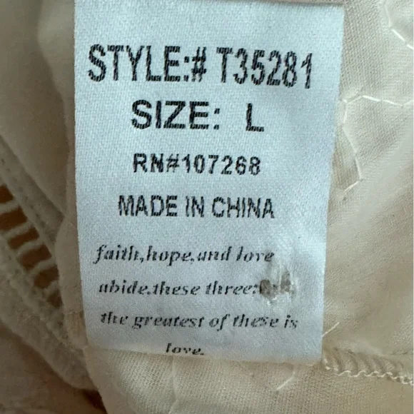 Garcia Floral Ribbon Blouse in Ivory Large - Picture 11 of 11